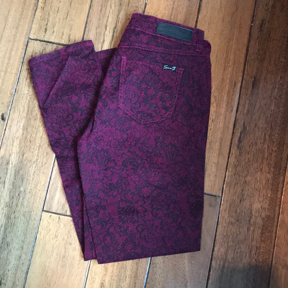 Seven 7 Lace Pattern Pants